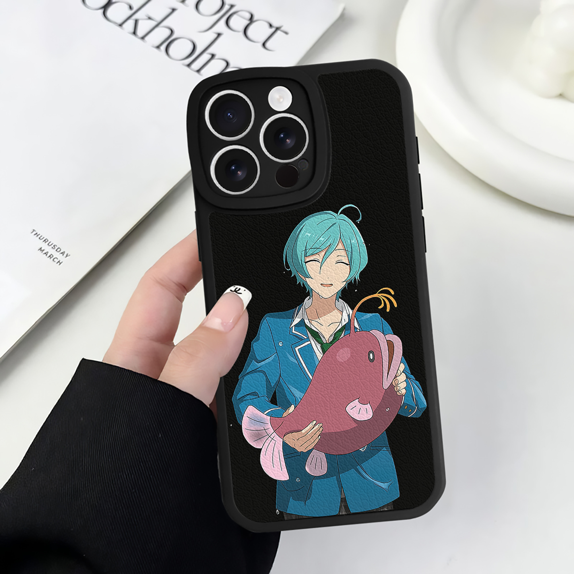 （画像用） あんさんぶるスターズ! Ensemble Stars 【iPhone 16シリーズ対応】シリコンスマホケース（レザー調） 材質：シリコン